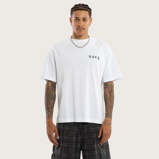 Marked Street Tee Optical White
