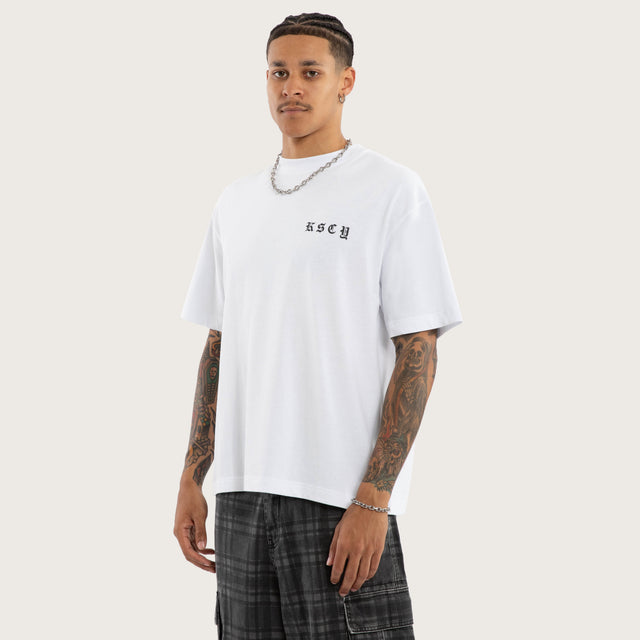 Marked Street Tee Optical White