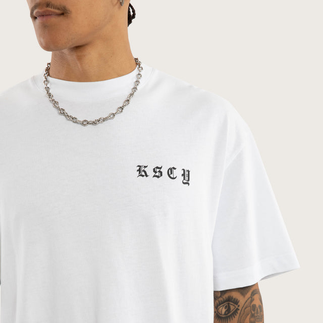 Marked Street Tee Optical White
