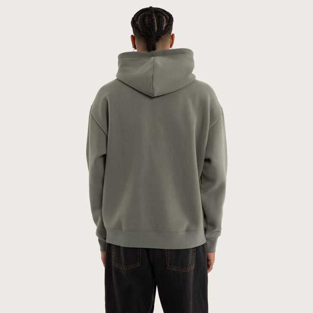 Marked Oversized Hoodie Basil