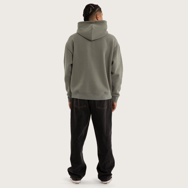 Marked Oversized Hoodie Basil