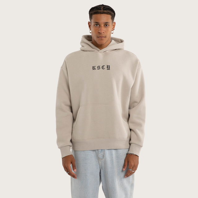 Marked Oversized Hoodie Dove