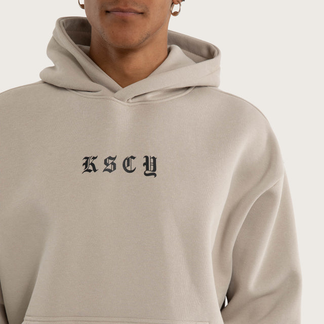 Marked Oversized Hoodie Dove