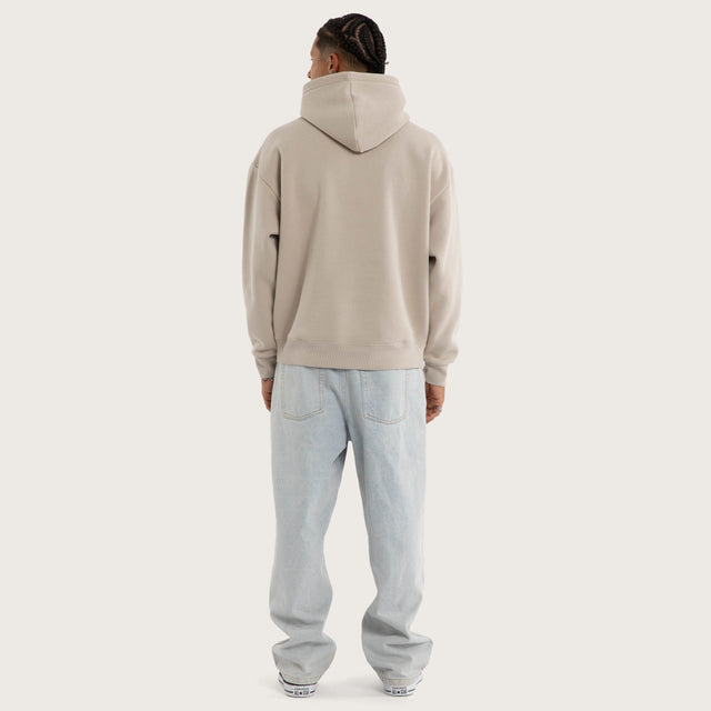 Marked Oversized Hoodie Dove