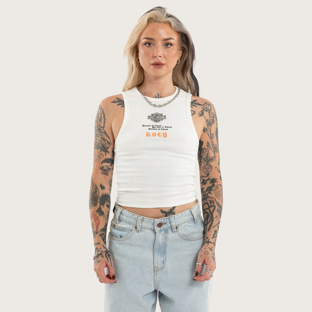 Tune Rib Tank Natural White