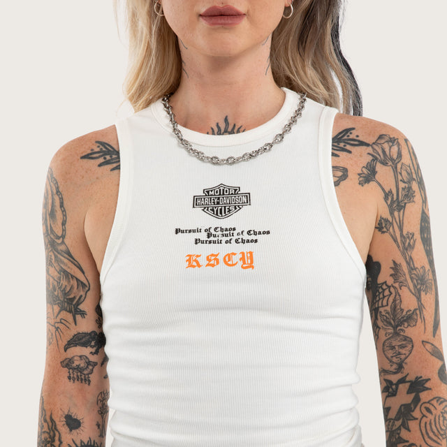 Tune Rib Tank Natural White