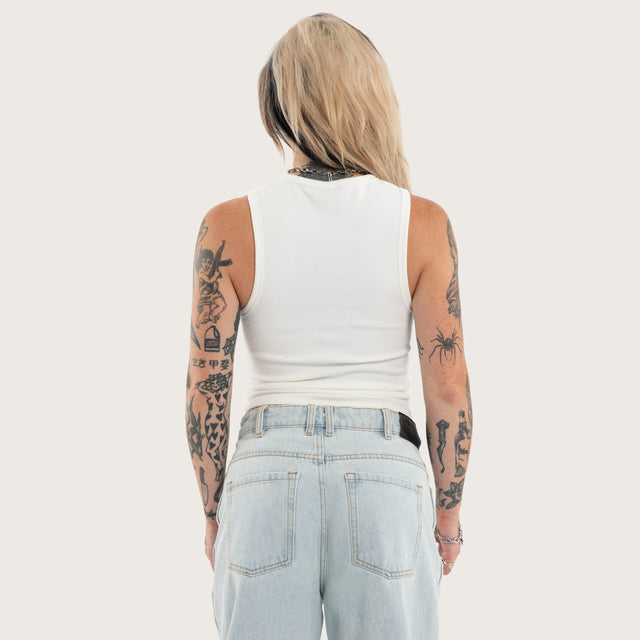Tune Rib Tank Natural White