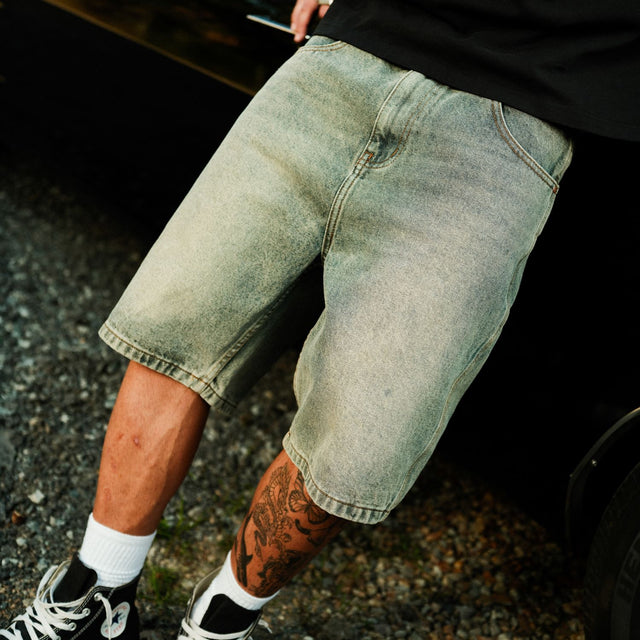 Hyson Baggy Denim Jorts Sandblast