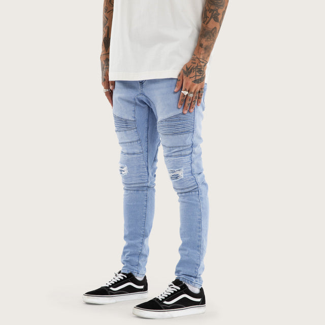 Model wears Cobra Pant Alaskan Blue Pants Blue – image 1
