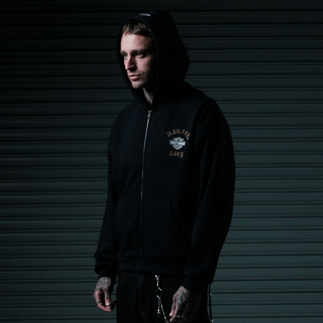 Access Street Zip Hoodie Jet Black