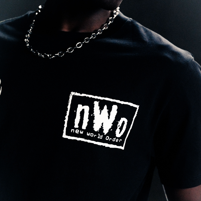 nWo 4 Life Dual Curved Tee Jet Black