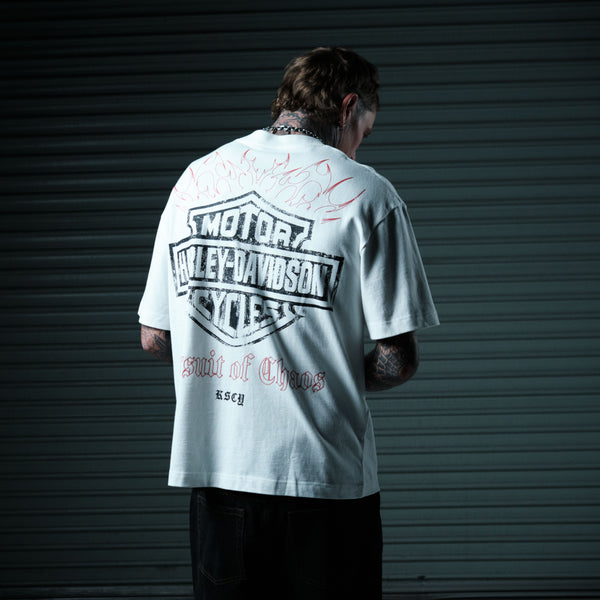 Harley-Davidson Speed Relaxed Tee White | KSCY