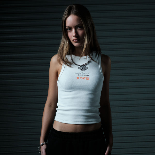 Tune Rib Tank Natural White