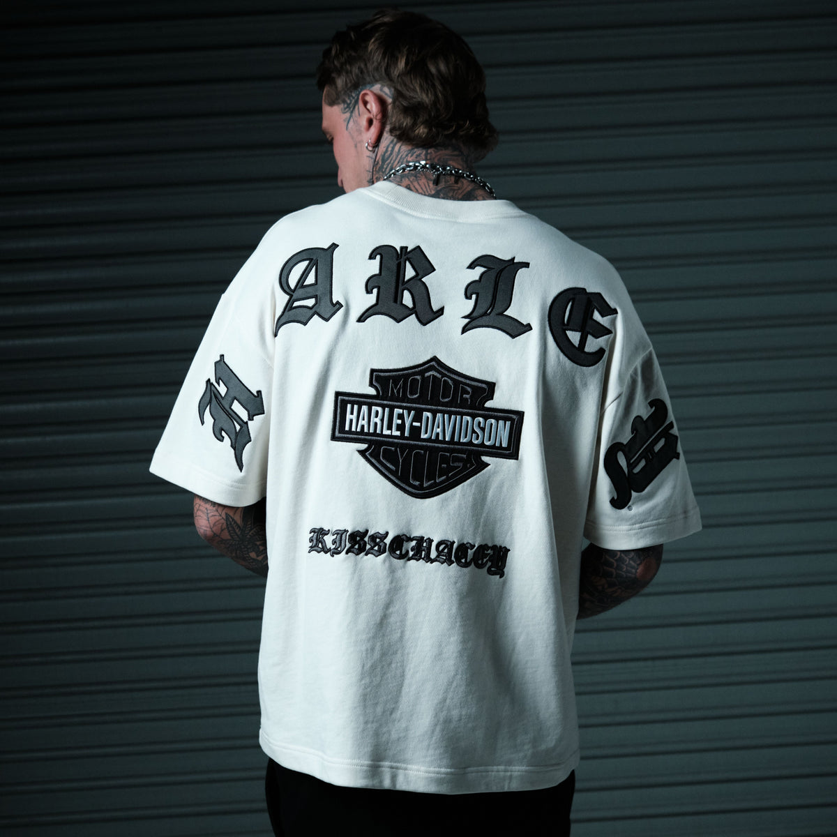 Harley-Davidson Outlaw Loopback Street Tee Beige | KSCY