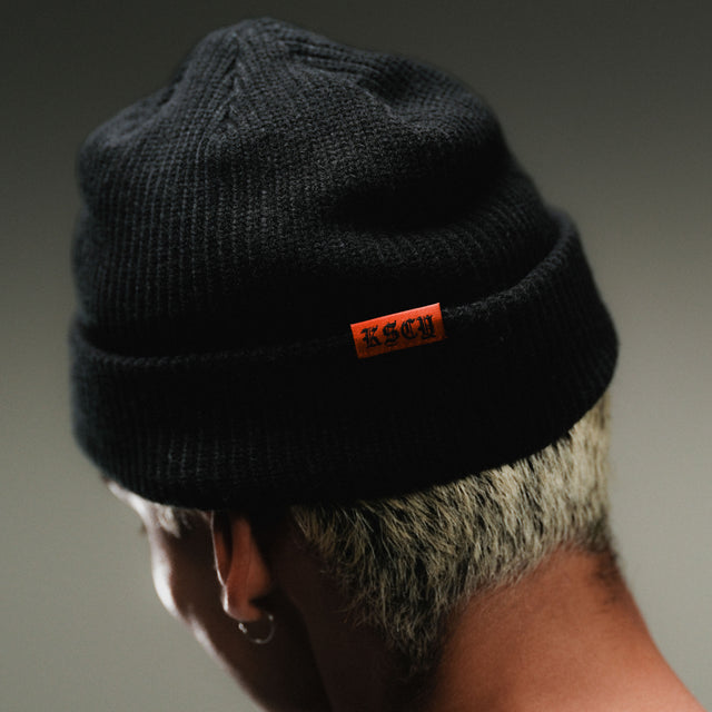 Grave Wharfie Beanie Jet Black