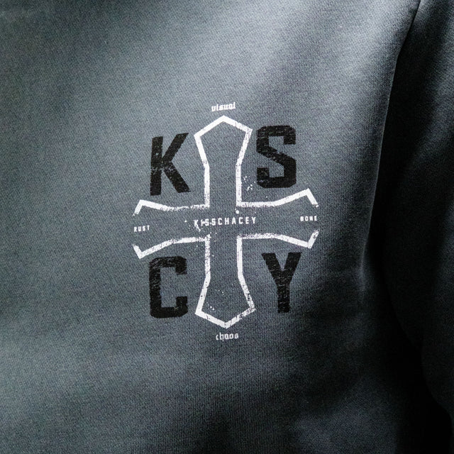 Tension Dual Curved Hoodie Pigment Stormy Weather