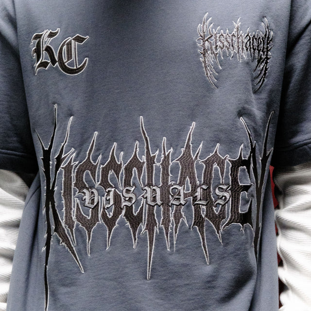 Abrasion Loopback Street Tee Stormy Weather