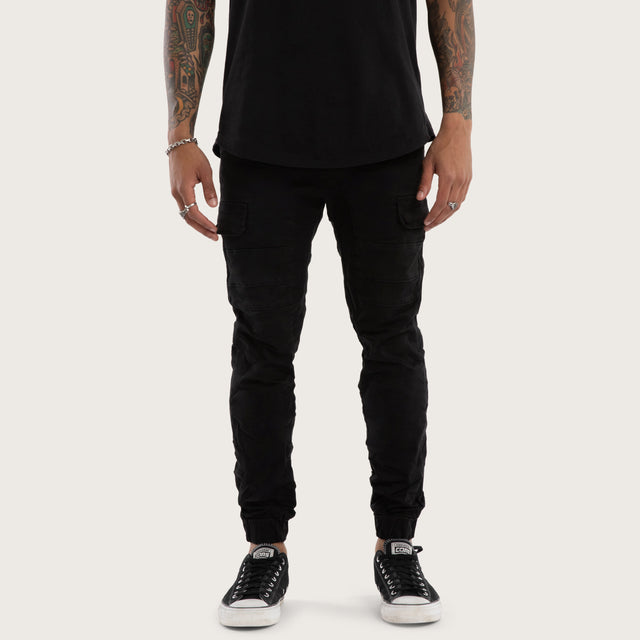 Salem Cargo Jogger Vintage Black