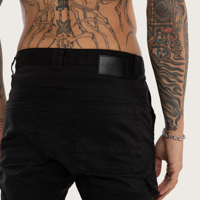 Salem Cargo Jogger Vintage Black