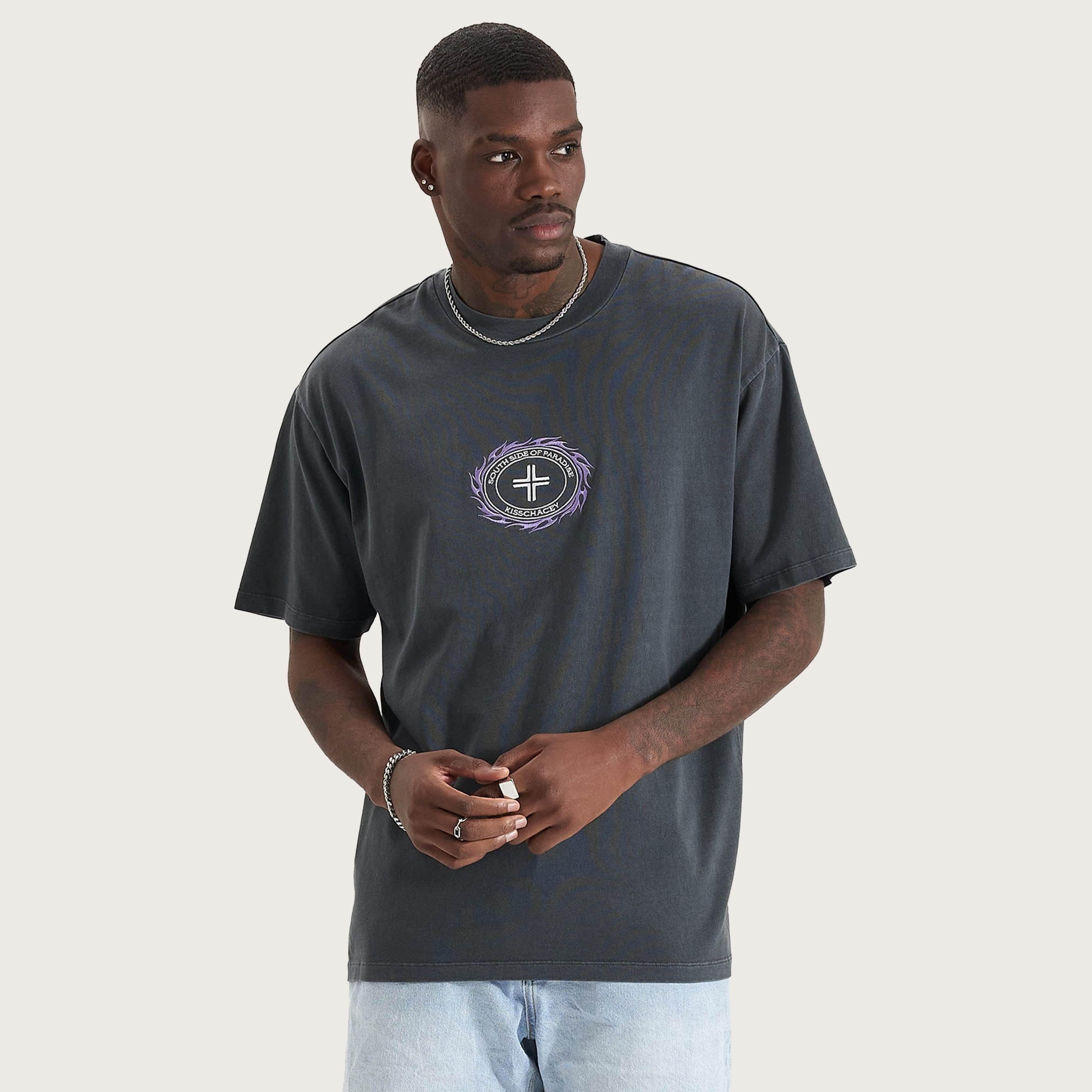 Abyss Box Fit T Shirt Pigment Asphalt