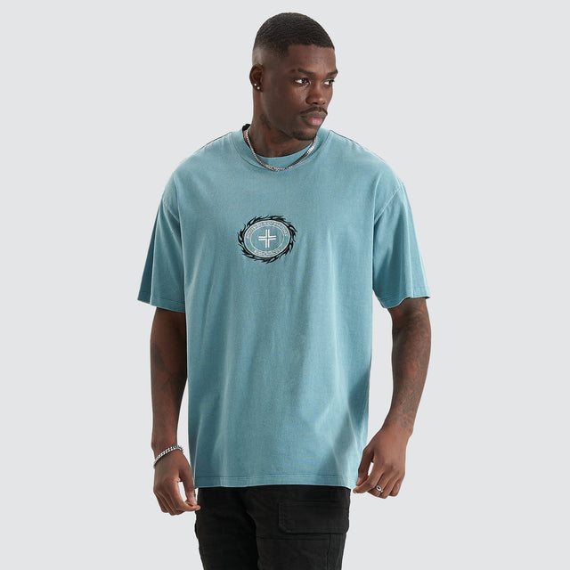 Abyss Box Fit T-Shirt Pigment Blue
