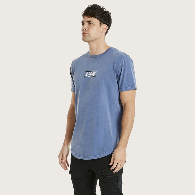 Academy Dual Curved T-Shirt Pigment Coastal Blue