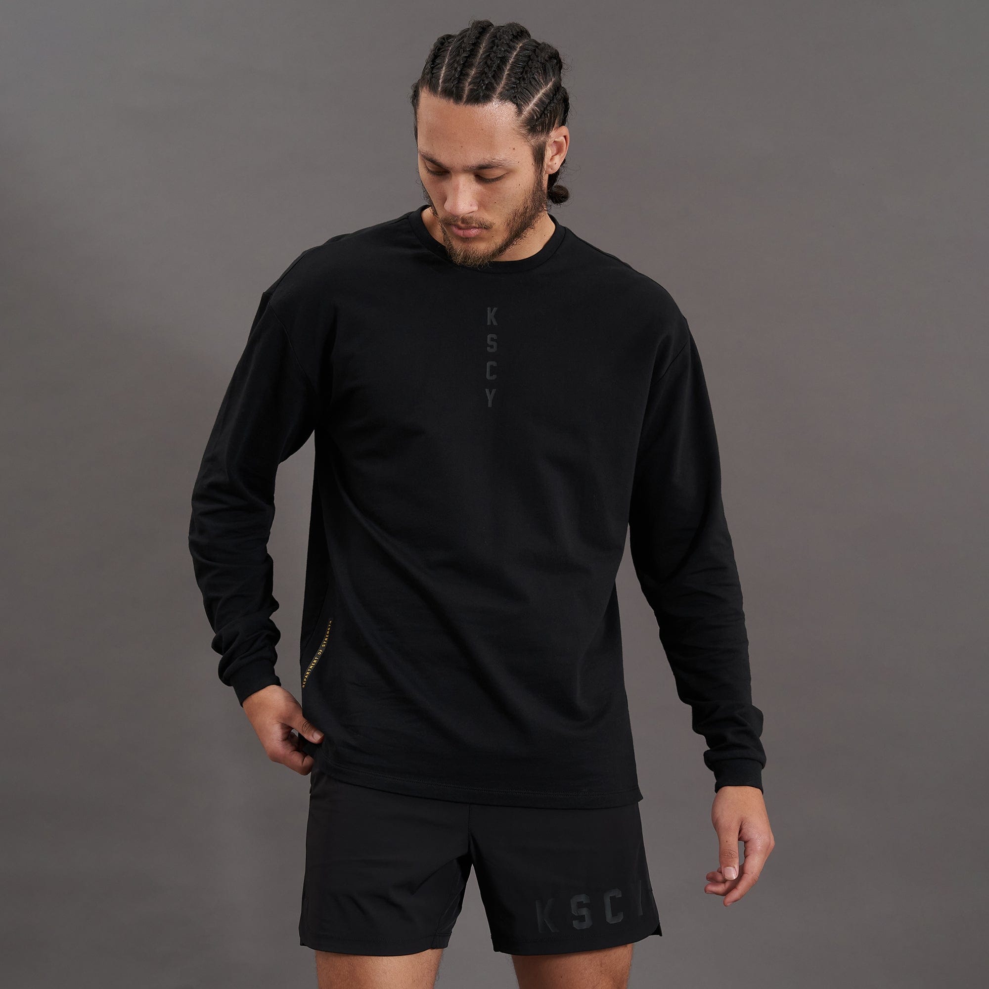 Advance Relaxed Long Sleeve T-Shirt Jet Black