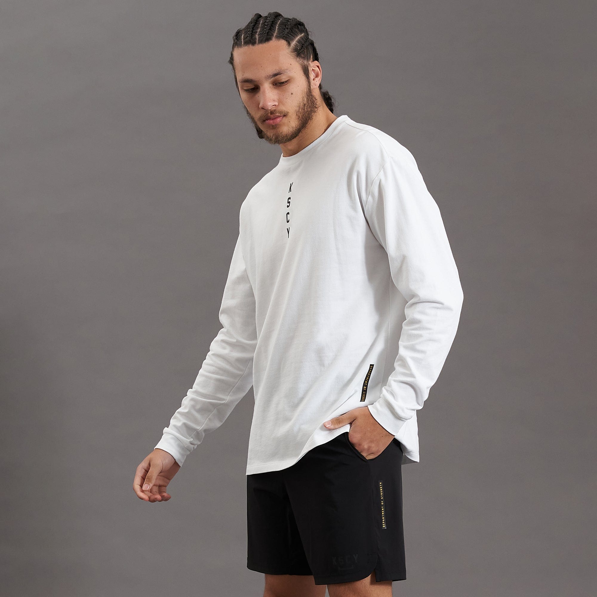 Advance Relaxed Long Sleeve T-Shirt White