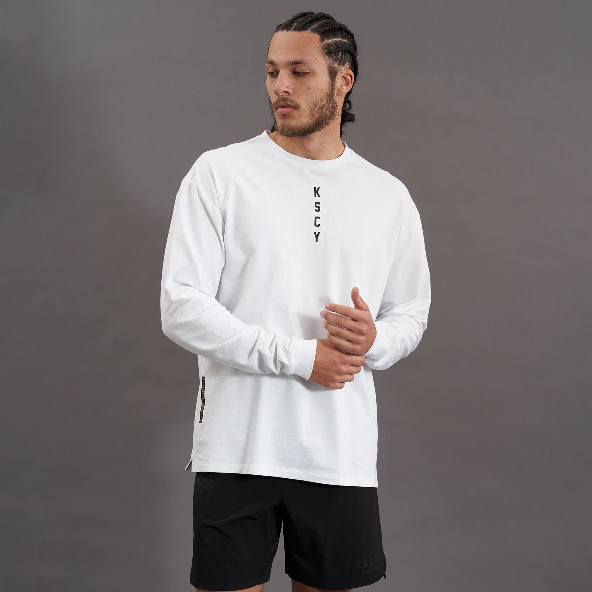 Advance Relaxed Long Sleeve T-Shirt White