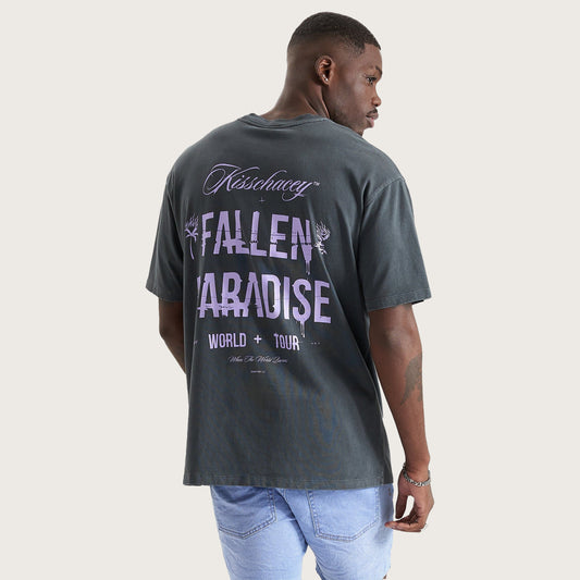 After Life Box Fit T-Shirt Pigment Asphalt