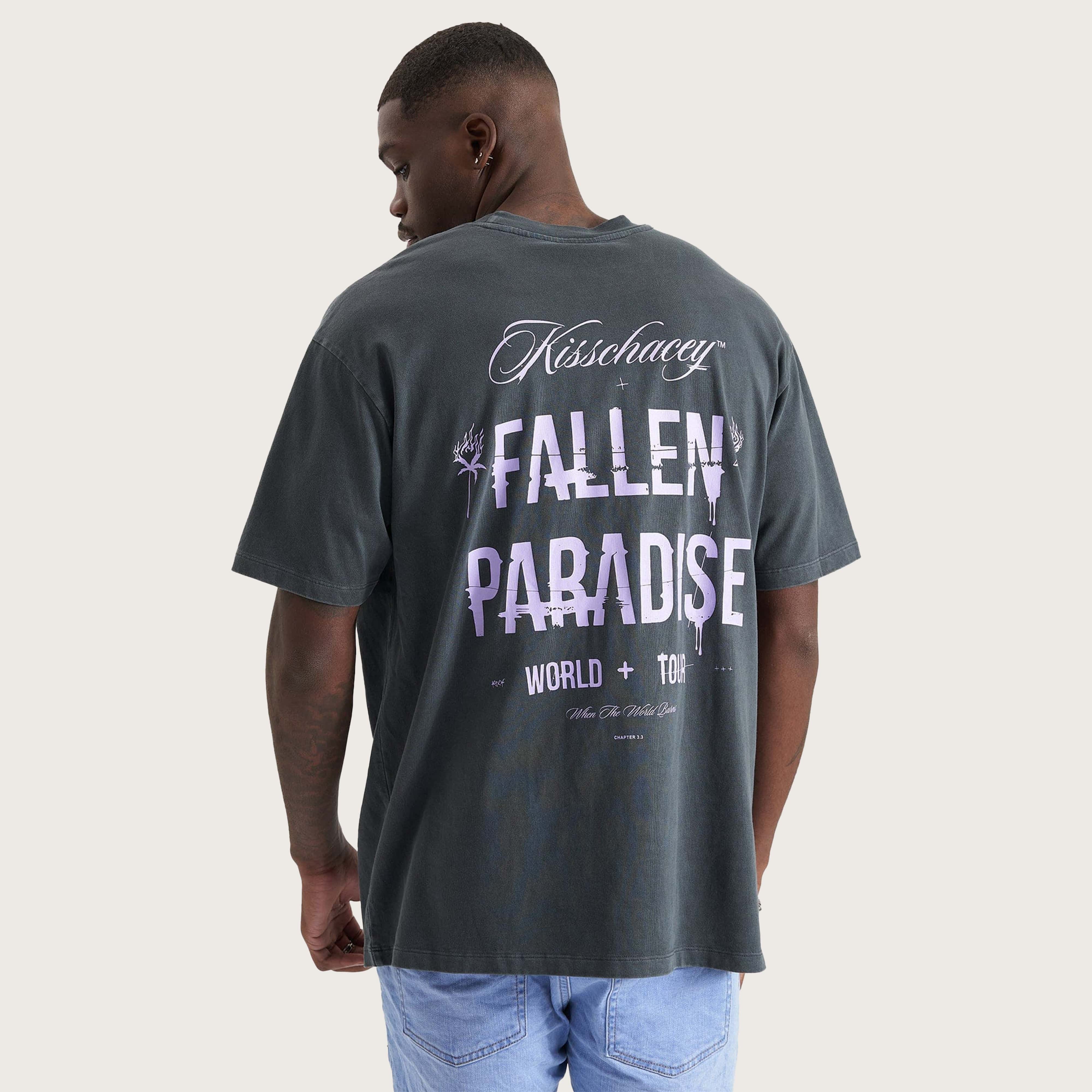 After Life Box Fit T Shirt Pigment Asphalt