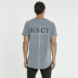 Anywhere Heavy Raw V-Neck T-Shirt Pigment Castlerock