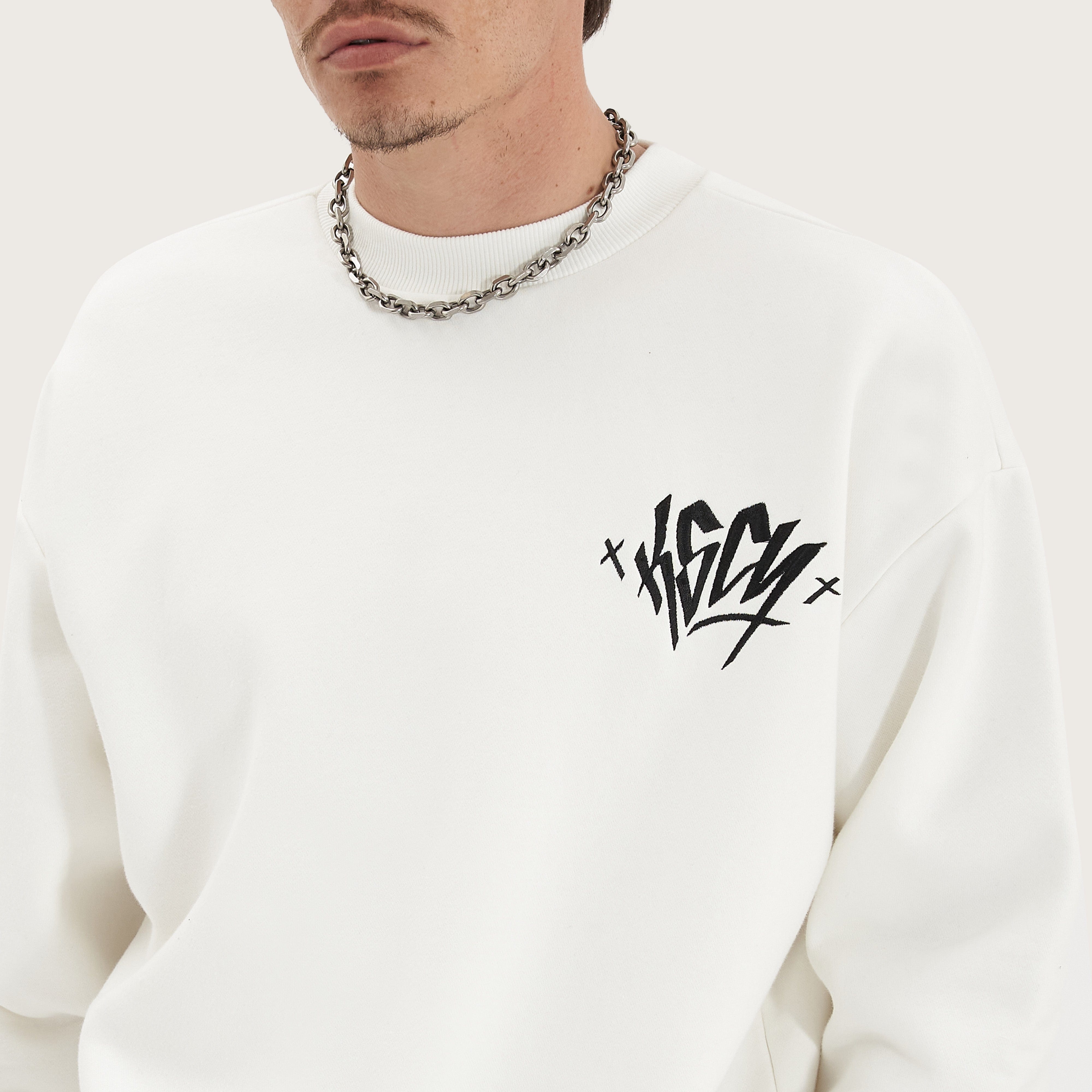 KSCY Arcane Heavy Sweater in Natural White - Kiss Chacey