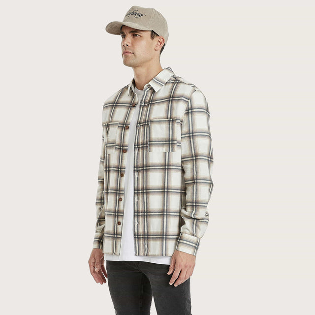Berkeley Casual Long Sleeve Shirt Blanc Check