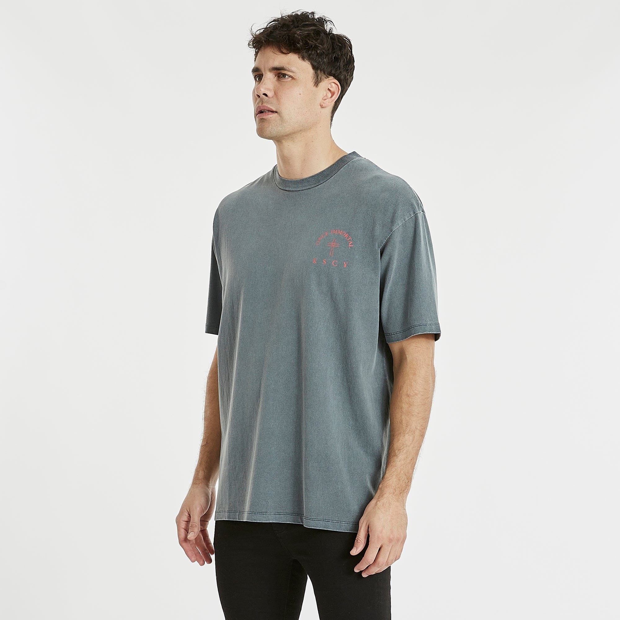 Breaker Box Fit T-Shirt Pigment Carbon