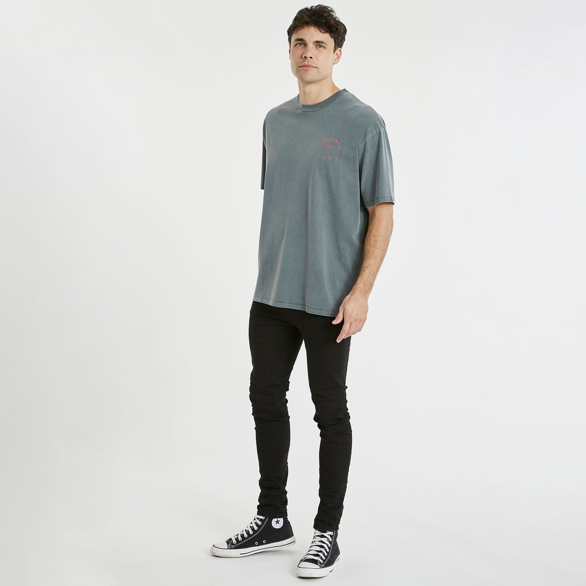 Breaker Box Fit T-Shirt Pigment Carbon