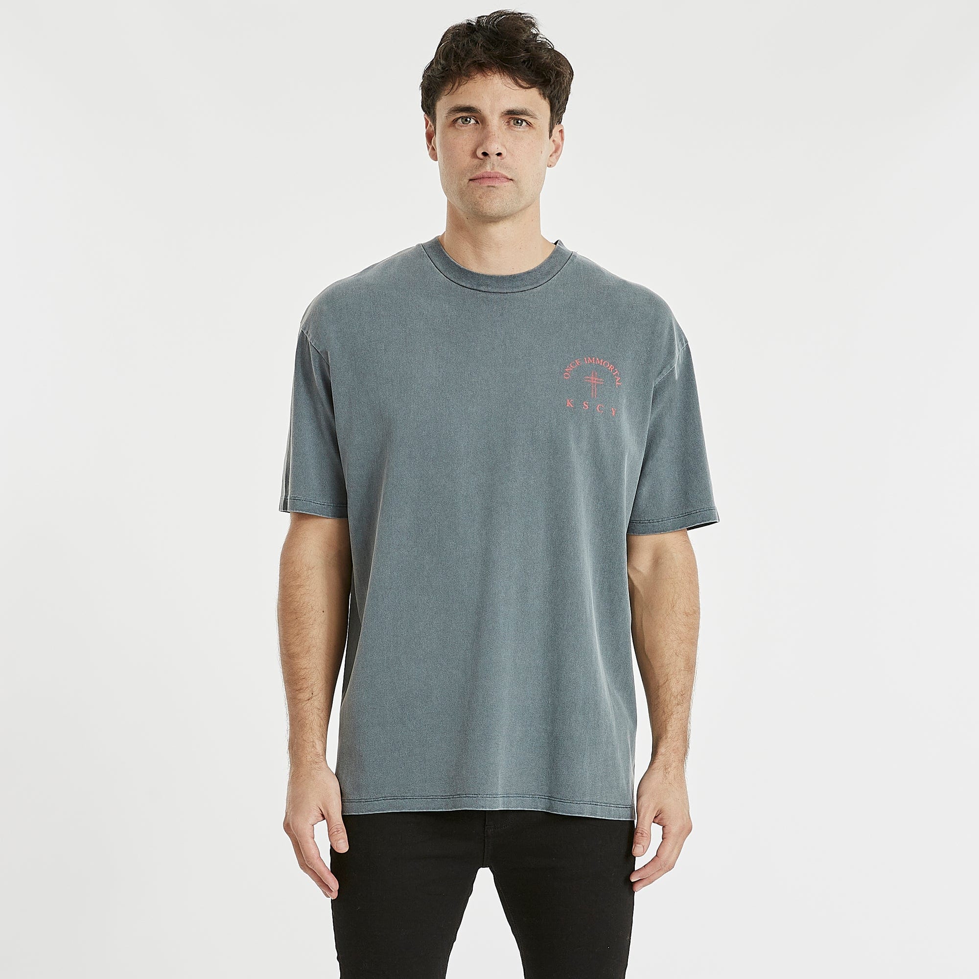 Breaker Box Fit T-Shirt Pigment Carbon