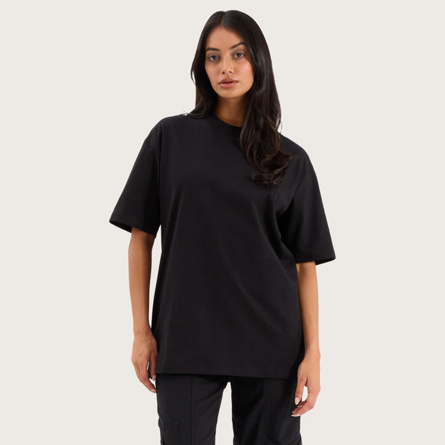 Brooks Heavy Box Fit Tee Jet Black