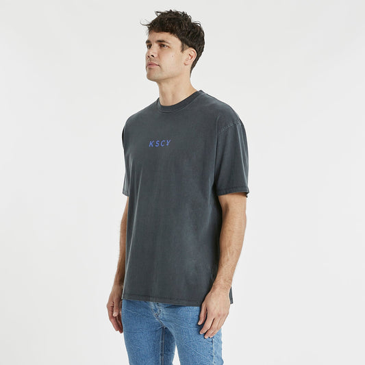 Cannington Box Fit T-Shirt Pigment Anthracite Black