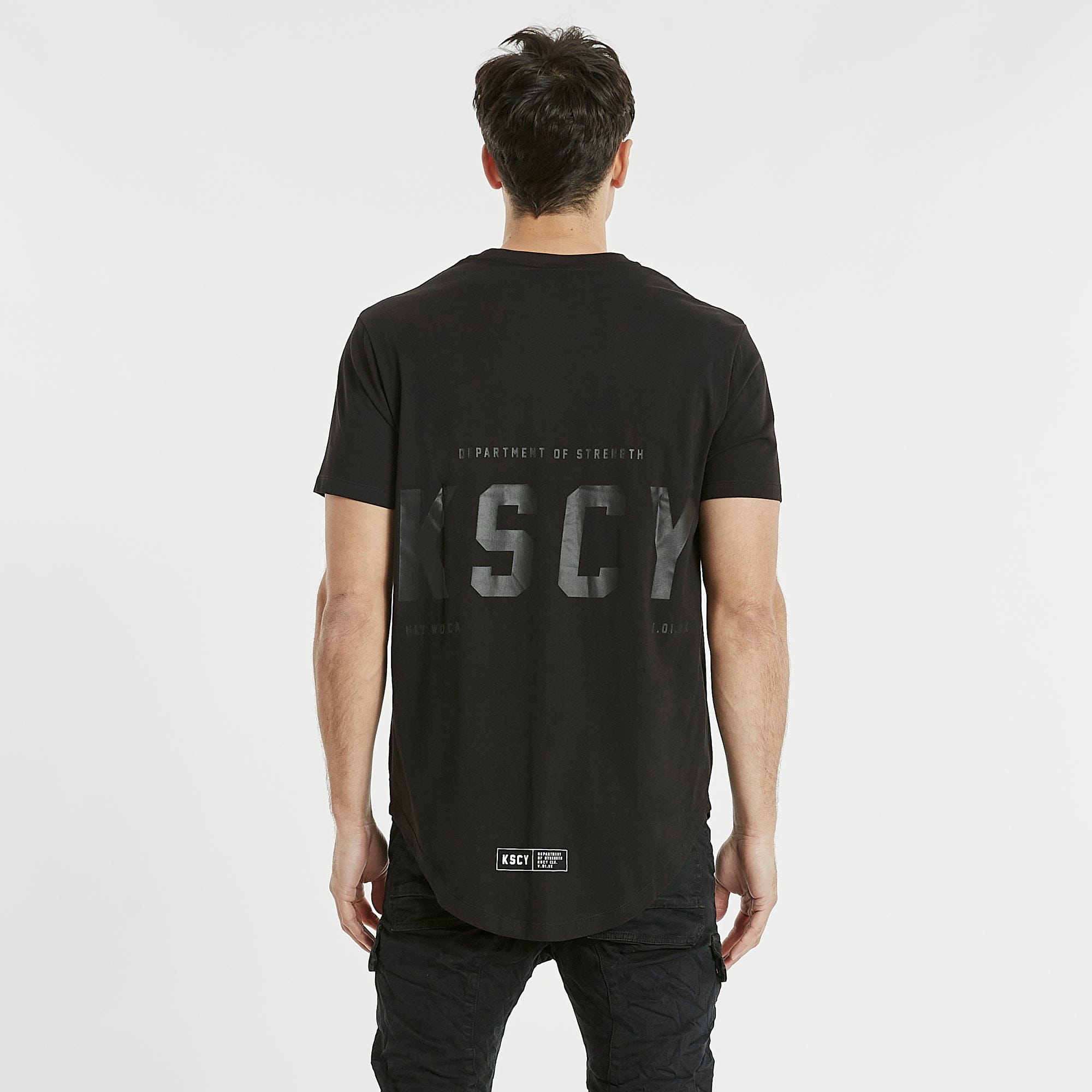 Canton Dual Curved Tee in Jet Black | Kiss Chacey
