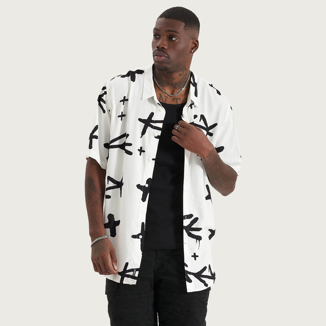 Captor Party Shirt White/Black