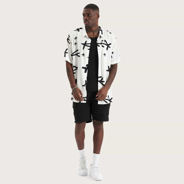 Captor Party Shirt White/Black