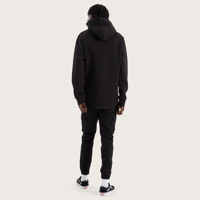 Casper Dual Curved Hoodie Jet Black