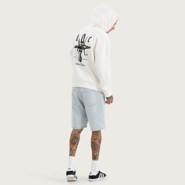 Chained Heavy Hood Natural White