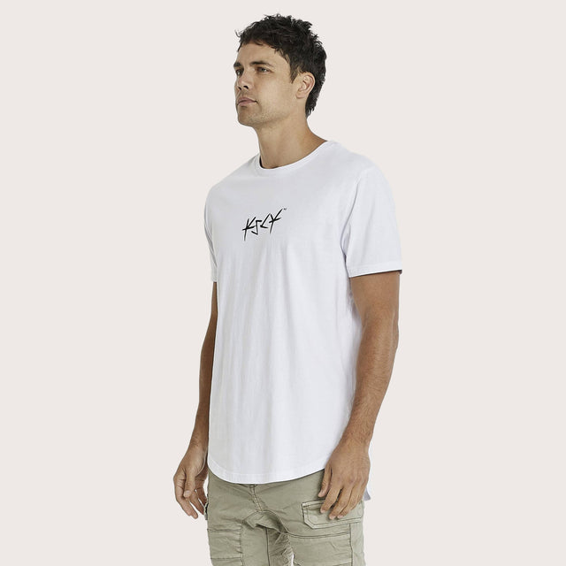 Darkness Dual Curved T-Shirt Optical White