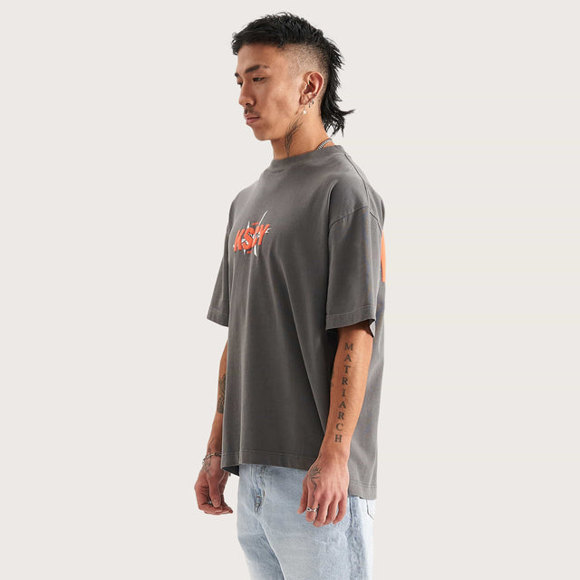 Defiance Heavy Street Tee Pigment Steel Grey