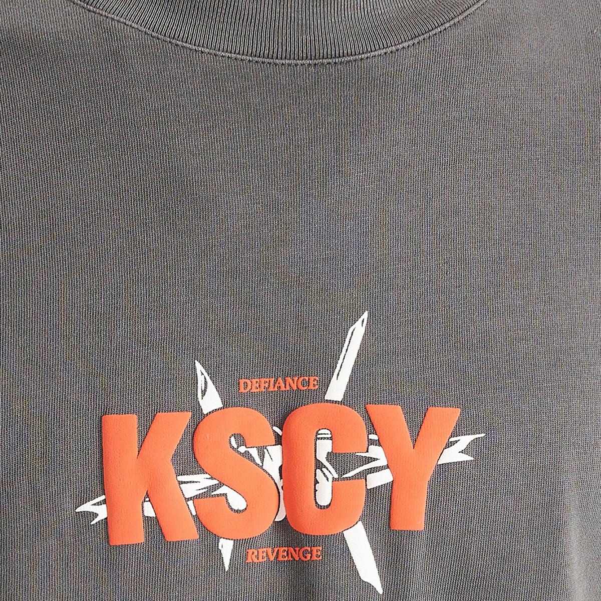 Defiance Heavy Street Tee in Pigment Steel Grey | Kiss Chacey