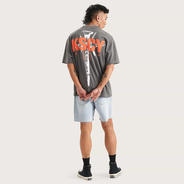 Defiance Heavy Street Tee Pigment Steel Grey