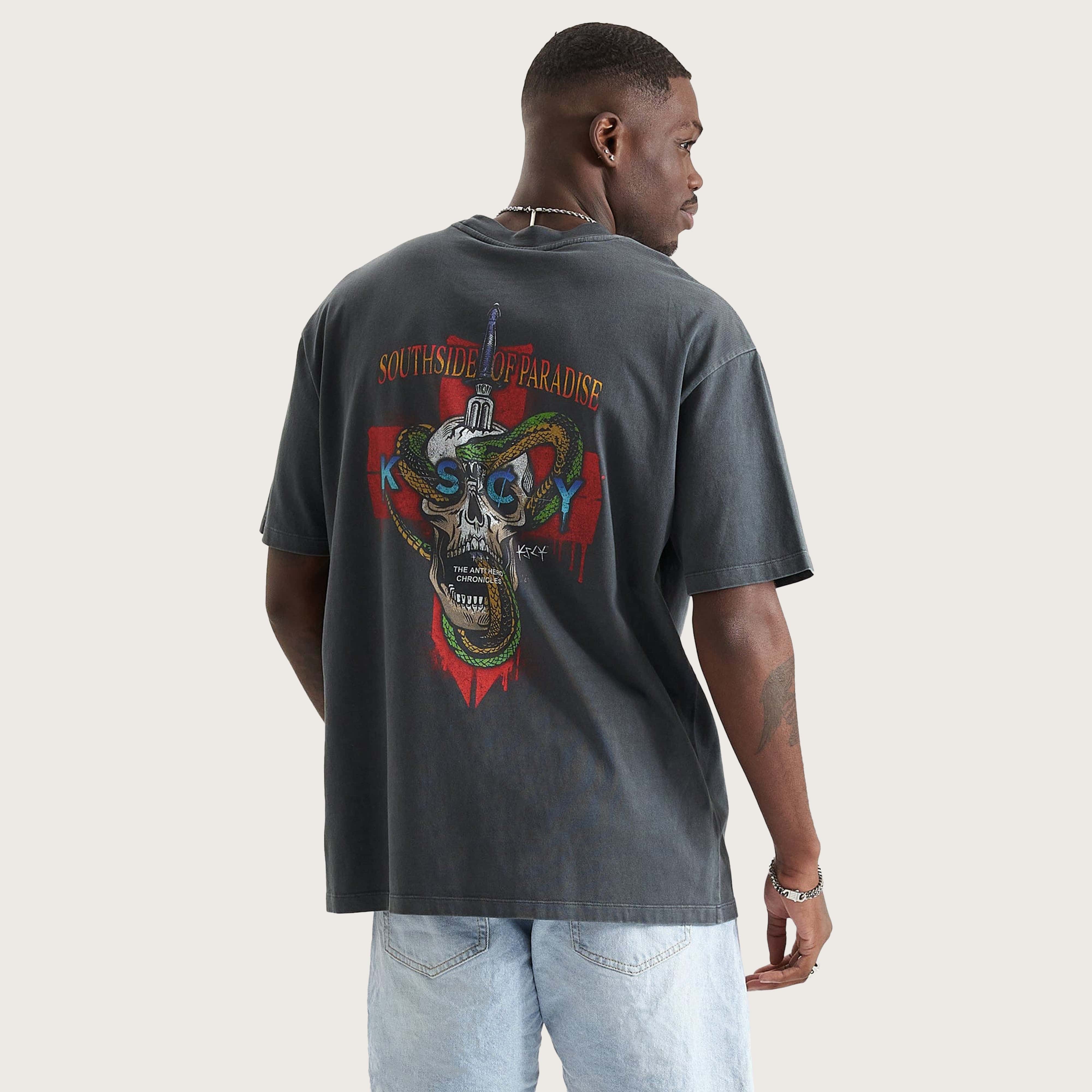 Destroyer Box Fit T Shirt Pigment Asphalt