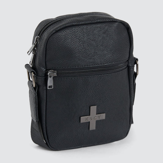Divided Crossbody Bag Black